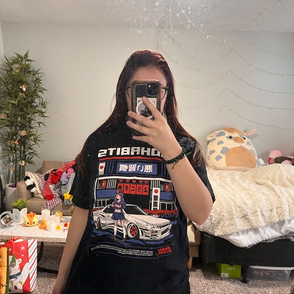 Bad Habit Black Graphic Tee - Picture 3 of 3